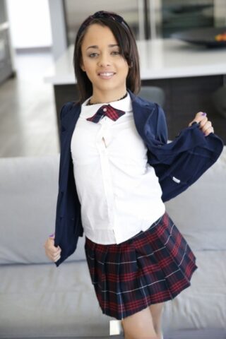 11112425_009_9b46 Sexy schoolgirl Holly Hendrix shows her tiny tits and toys tight butthole