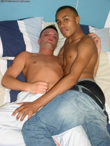 Hung gay Ben 2 & his BF jerk off after sucking & stroking each other