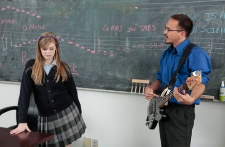 12685933_011_b786 Hopeless music student Dolly Leigh finds her true talent in classroom blowjob
