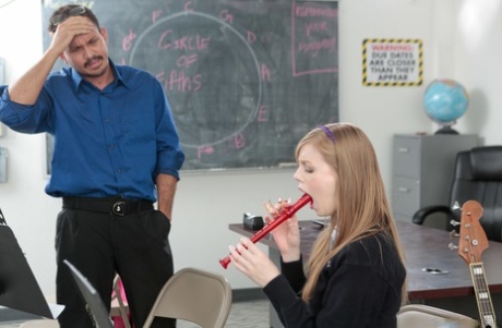 12685933_036_e966 Hopeless music student Dolly Leigh finds her true talent in classroom blowjob