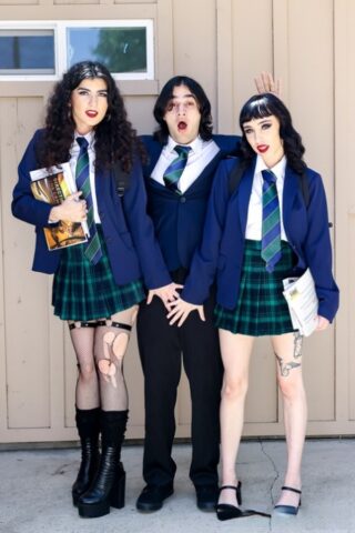 Schoolgirls Anna Starr & Nikki Slick get a thorough dicking in a threesome