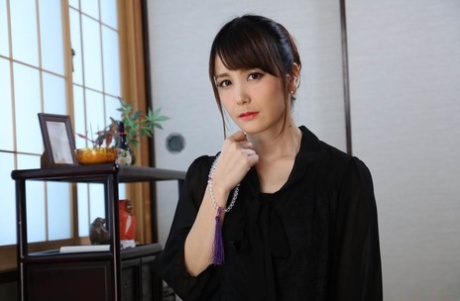13986588_003_77c3 Asian wife with nice titties Saori Okumura rides dick with her trimmed vagina