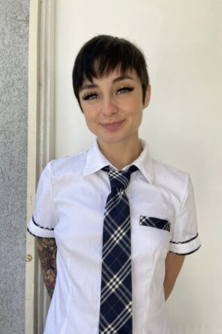 15649936_021_1e8b Brunette schoolgirl Stevie Moon spreads her shaved puffy pussy up close