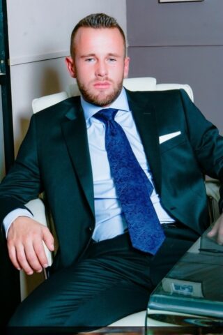Gay businessmen Ben Brown & Junior Stelliano having intense sex at the office