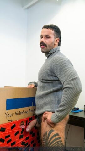 Kinky hot gay coeds Eddy Ceetee and Teddy Torres bang hard in their office