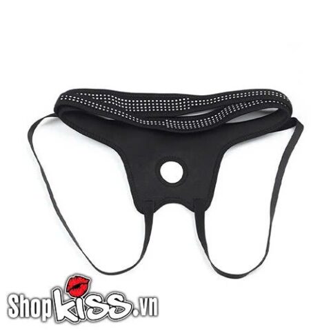 Cận cảnh chất liệu polyester mềm mại, bền bỉ của Quần đai đeo dương vật giả Lovetoy Ingen Polka Dots