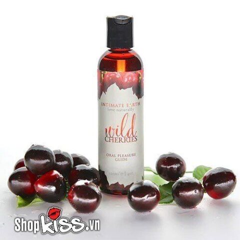 Thành phần tự nhiên của gel oral sex Intimate Earth Wild Cherries an toàn cho người sử dụng