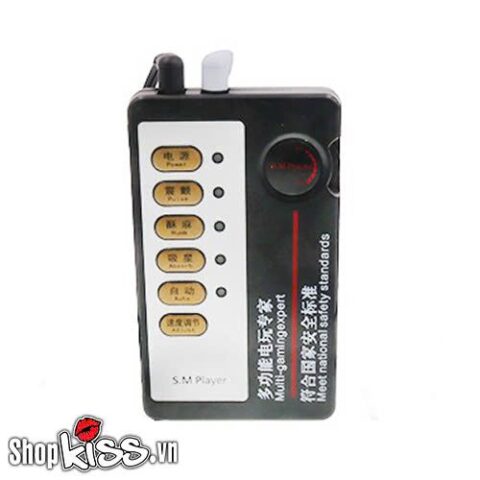 Bộ điều khiển xung điện của thiết bị HM55V với các nút điều chỉnh cường độ