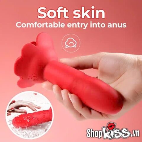 Chất liệu silicone y tế mềm mại an toàn của Rose Anal Plug HM36