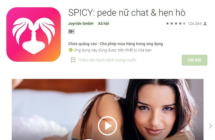 Ứng dụng hẹn hò SPICY cho nữ LGBT+