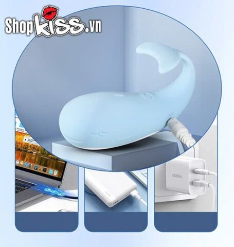 Trứng rung Little Whale sử dụng cổng sạc USB tiện lợi