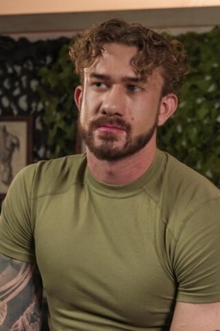 Military men engage in a kinky gay threesome during a routine medical exam