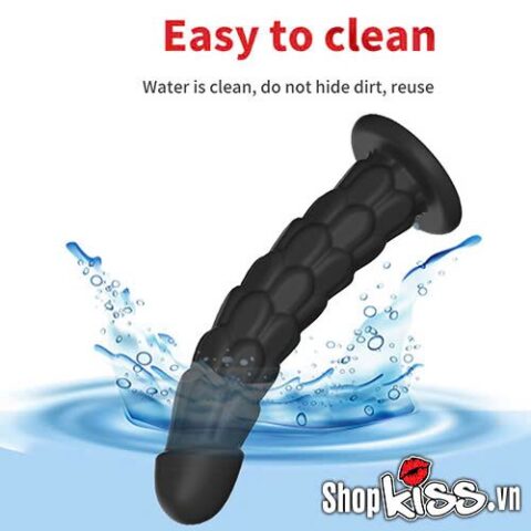 Khả năng chống thấm nước 100% của bộ 3 dương vật giả hậu môn vảy cá HM56 cho phép sử dụng và vệ sinh dễ dàng
