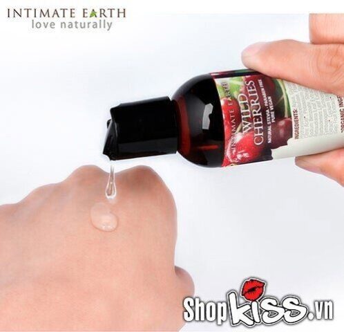 Trải nghiệm hương vị anh đào ngọt ngào có thể nếm được từ gel Intimate Earth Wild Cherries