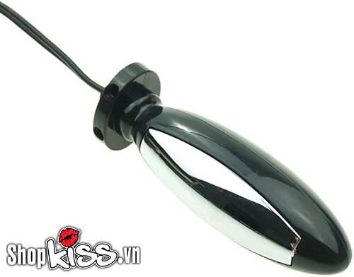 Phích cắm kích thích hậu môn bằng kim loại của bộ xung điện HM55V