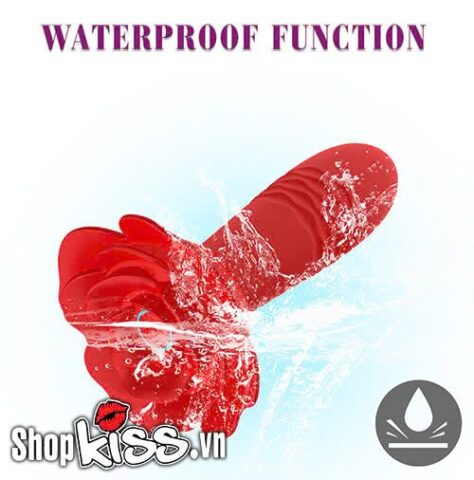 Khả năng chống thấm nước IPX6 của Rose Anal Plug cho phép vệ sinh dễ dàng