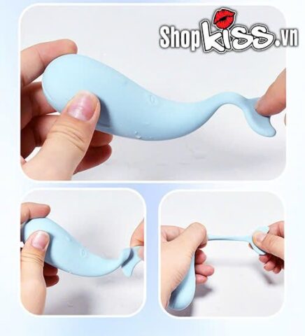 Chất liệu silicone y tế cao cấp của trứng rung Little Whale an toàn cho da