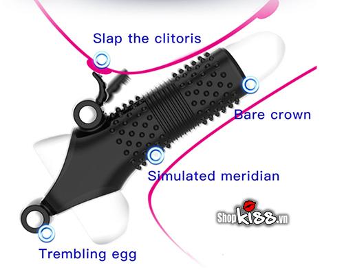 Cấu tạo chi tiết bao đôn dên khúc giữa có rung Holster BD20C kích thích đa điểm