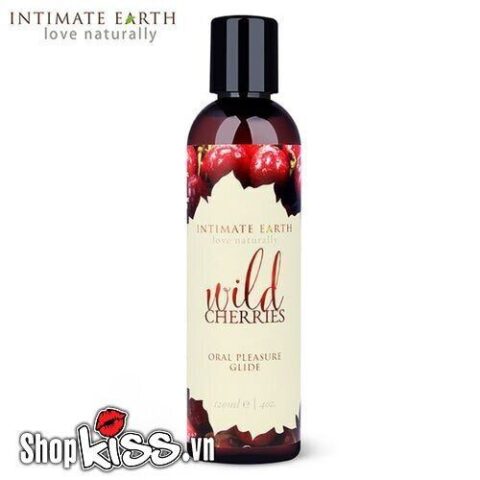 Gel Intimate Earth Wild Cherries giúp tăng cường khoái cảm và thư giãn khi oral sex