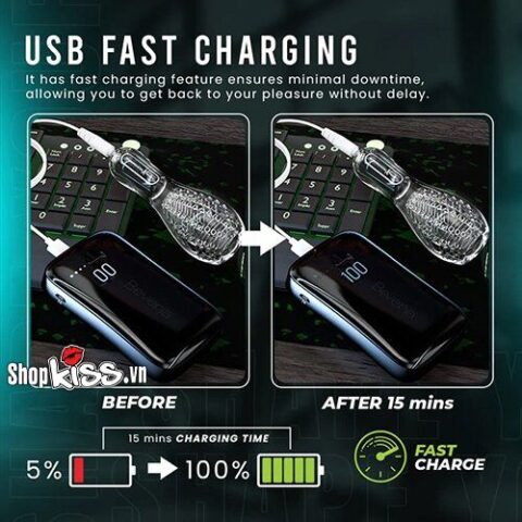 Hình ảnh minh họa cổng sạc USB tiện lợi của Galaku Keep Young AD79J