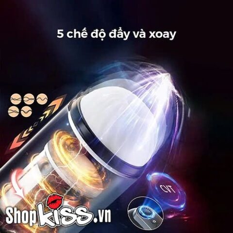 Động cơ xoay thụt đẩy tự động 5 chế độ của máy thủ dâm Svakom Godwin