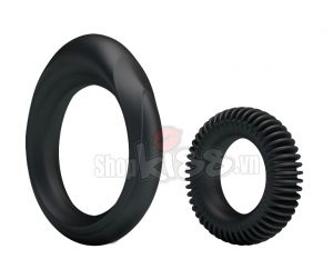 Bộ vòng đeo dương vật Ring Manhood DC70K gồm 2 vòng trơn và gân
