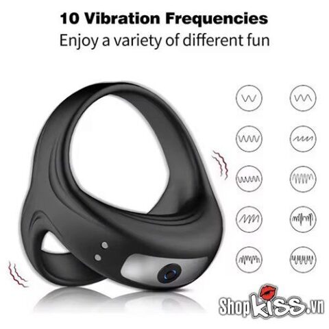 Vòng rung tròng bìu với 10 chế độ rung đa dạng tăng cường khoái cảm