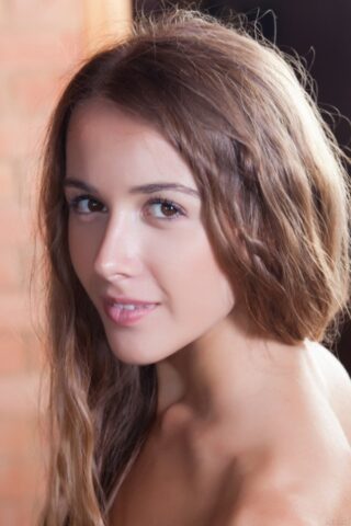 40748971_095_769e Pretty thin babe Lina Diamond undresses and teases with her twat