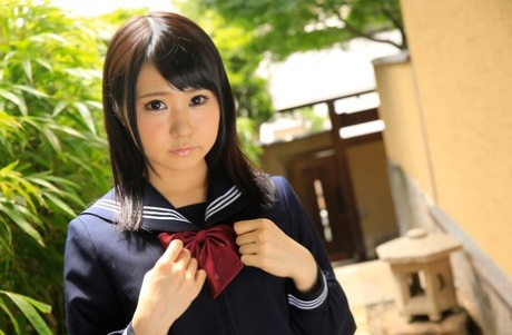 45020491_001_a6a4 Innocent Japanese teen Nozomi Momoki gets her muff toyed & dicked painfully