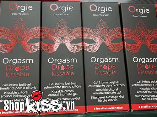Chất lượng gel tăng khoái cảm nữ Orgie Orgasm Drops Kissable G27 được tin dùng