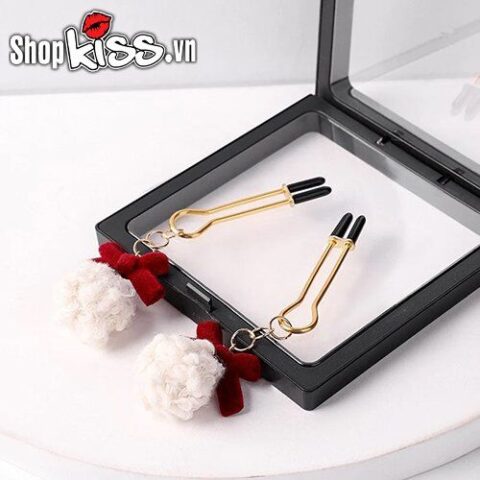 Thiết kế kẹp vú nơ bông BZ09H lấy cảm hứng từ lễ hội Giáng Sinh