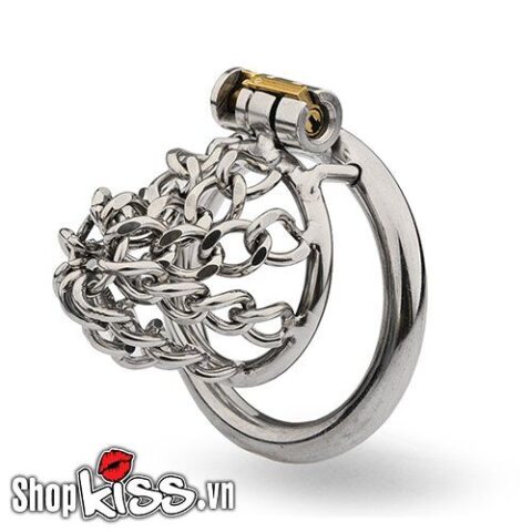Khóa dương vật BDSM thép dạng dây xích như một biểu tượng kiểm soát và khóa trinh tiết nam giới
