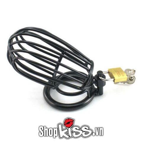 Ổ khóa nhỏ đi kèm khóa dương vật thép lồng chim, đảm bảo sự kiểm soát trong cuộc yêu BDSM