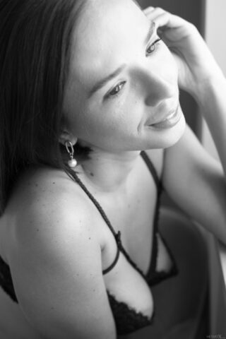 51261942_012_0112 Alluring babe Eve Sweet toys her shaved pussy after teasing in black lingerie