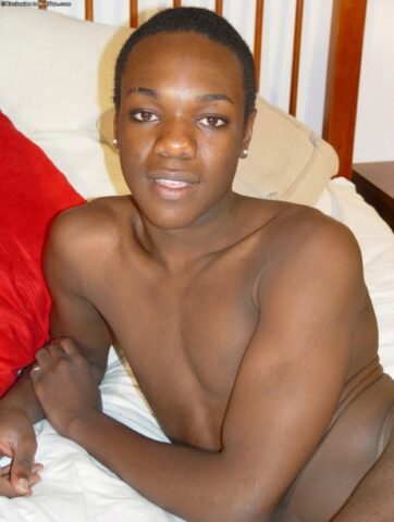 Black twink with a massive dick Rodney undresses and masturbates