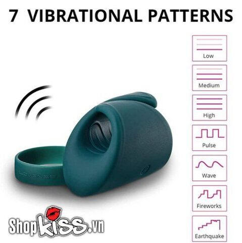 Vòng rung massage dương vật cao cấp Lovense Gush được tích hợp động cơ rung mạnh mẽ với 7 chế độ.