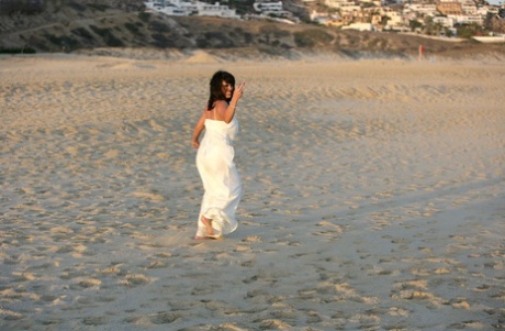 61412650_001_1e8c Brunette pornstar Sienna West having a sexy wedding day with her girl Kelly