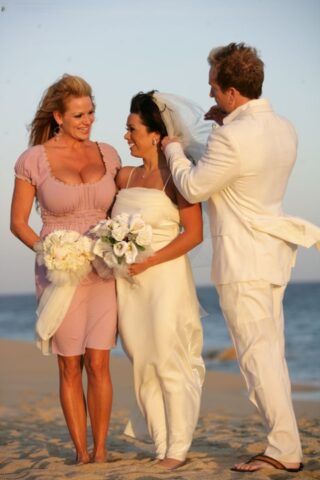 61412650_007_37a1 Brunette pornstar Sienna West having a sexy wedding day with her girl Kelly