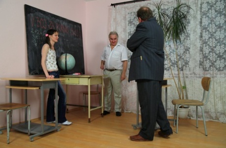 63905184_029_b0ce Hot pigtailed teen Iren gets spit roasted by two old teachers in the classroom