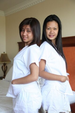 65653409_002_4778 Lusty Filipina nurses Joanna and Joy display their sexy asses and pussies