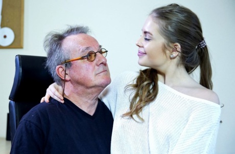 70921958_001_91e3 Beautiful teen with small tits Alessandra Jane gets railed by a horny old man
