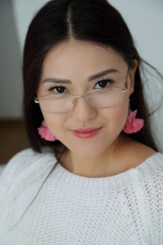 77387345_010_5f8f Adorable teen Kimiko unveils her cute breasts and shaved vagina on a bed
