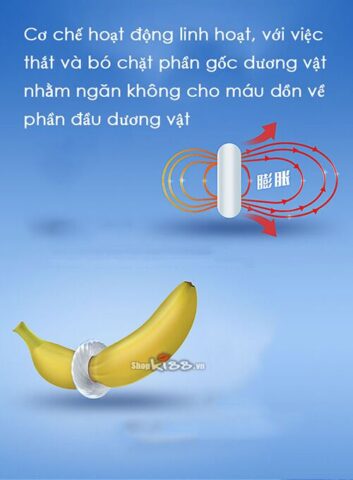 Vòng silicon chống xuất tinh sớm Leten Super Cock DC70H sử dụng tốt không
