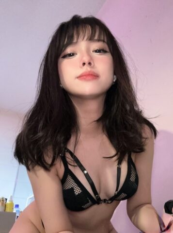 Pretty Asian babe Mya Mira flaunts her hot ass in a sexy lingerie compilation