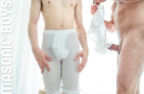 Gay Master Savage gives twink Apprentice Young a hot blowjob and fucks his ass