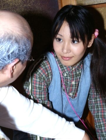 83721441_005_7fe5 Asian teen with pigtails Tomo gets her bushy muff stuffed by an old guy