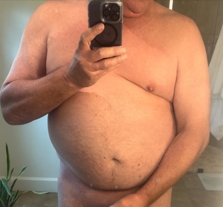 Horny chubby gay gets his ass eaten and fucked from behind on his bed