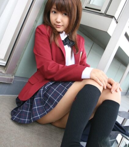 89334926_008_3272 Lusty asian coed in uniform flashing her panties and tiny tits
