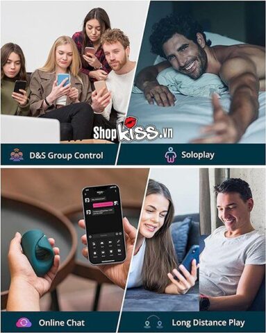 Khả năng kết nối đường dài của Lovense Gush qua ứng dụng điện thoại