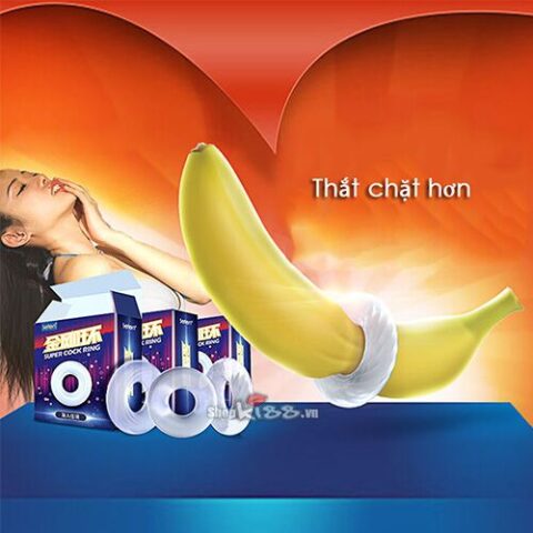 Shop bán Vòng silicon chống xuất tinh sớm Leten Super Cock DC70H chính hãng